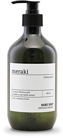 Meraki Linen Dew Handseife | Zertifizierte Bio-Flüssigseife | Verwöhnmomente im Alltag für deine Haut, 1 Stück (1er Pack)