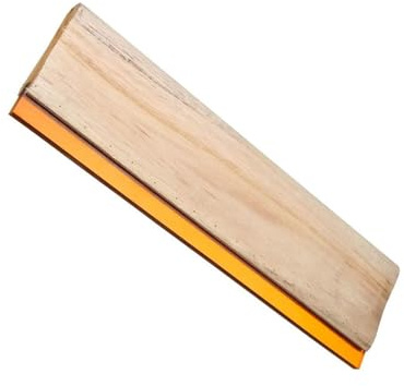 30cm Screen Printing Squeegee with wooden handle, 75 Durometer Screen Ink Scraper for Screen Printing