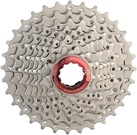 splumzer 8/9/10/11Speed Cassette MTB Cassette 11-28T/32T/36T/40T/42T/46T/50T Fit for Mountain Bike, Road Bicycle, MTB, BMX (9-Speed-11-32T)