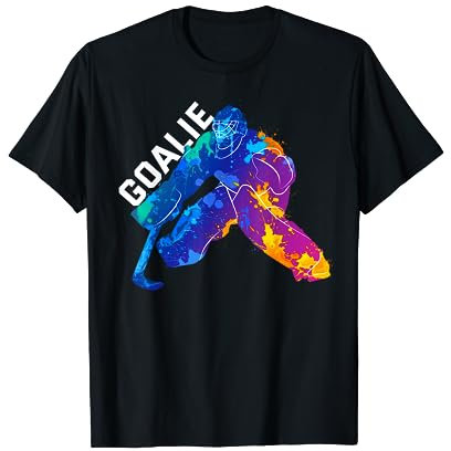 Eishockey Hockey Hockeyspieler Torwart Goalie Geschenk T-Shirt