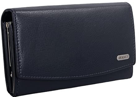 AVANCO Leder Damenbörse Damen Börse 22- (62A) mit RFID-Schutz Portemonnaie Geldbeutel Portmonee Portmonai Geldbörse Neu