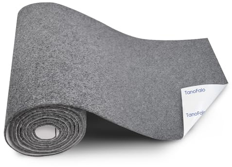 Cat Scratching Mat, 100x16 Self-Adhesive Carpet Mat Trimmable Replacement for Cat Tree, Cat Wall Shelves, Cat Scratching Post, TanoFalo DIY Couch Furniture Protector (Dark Gray)