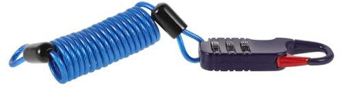 BESPORTBLE Diebstahlsicheres Motorrad Helmschloss Mit Zahlenschloss Tragbares Stahlseil Schloss Schnittfest Für Motorrad E-bike Gepäck Multifunktionale Sicherheitsspanne Für Reisen