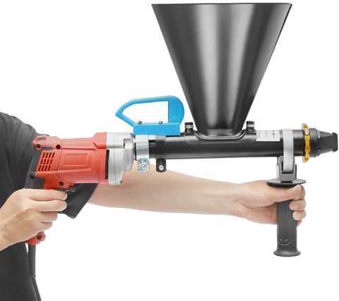 Appareil de jointoiement électrique 700W, pompe à mortier avec buses rondes et plates, adapté pour la réparation murale, l'installation de portes et les climatiseurs, 220V, réservoir de mortier 23 x