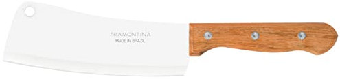 Tramontina Hackbeil Dynamic, 6 Zoll, Küchenbeil, scharfe Klinge aus hochwertigem Edelstahl, mit Naturholzgriff, Hackmesser