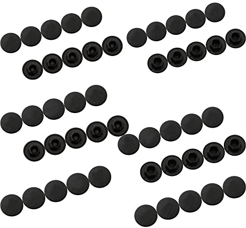 YehVeh 50 Pack M5 + M6 Screw Caps Covers Hexagon Hole Anti-Dust Protection Nylon Nut Locknut Stopper for Hexagon Allen Socket Cap Screws Bolts Mountain Bike Road Bicycle Cycling