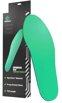 Spenco RX Comfort Insoles – Leichte Polsterung mit Stoßdämpfung-Geruchskontrolle & Blasenschutz-Für Schuhe & Stiefel, anpassbare Passform – UK Größe 5-6