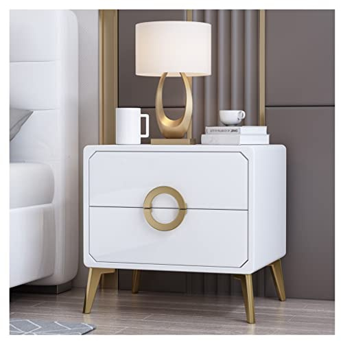 Side Table Telephone Table Bedside Table Modern Minimalist Paint Complete Storage Side Table Bedroom White Bedside Locker Suitable for Family Living Room Bedroom Storage Bedside Cabi