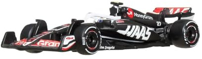 Hot Wheels Formula 1 - Modèle Auto MoneyGram Haas VF-24 Nico HULKENBERG 27 - Die Cast Échelle 1:64 - Longueur 8cm - JBM22