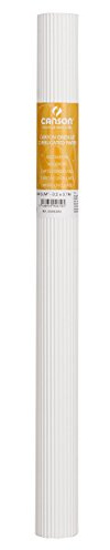 Canson rollo de carton ondulado 50 x 70 cm. retractilado individualmente. color blanco.