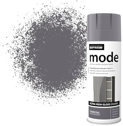 Rust-Oleum 400ml Mode Ultra High Gloss Spray Paint Aerosol - Charcoal