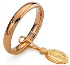 Fede Nuziale Unoaerre Comoda da 3 mm oro giallo 18kt dal n. 22