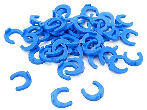 JIUWU 50 PCS 1/4 inch Locking Clips, Reverse Osmosis Clips