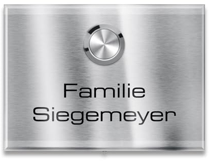 Metzler campanello wireless acciaio inox IP67 lungo raggio design elegante installazione facile incisione personalizzata pulsante ergonomico acciaio spazzolato 10 anni di disponibilità dei ricambi