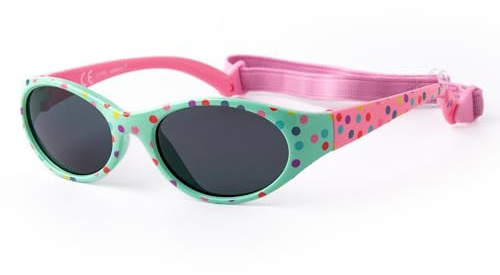 Kiddus Gafas de Sol Infantil Polarizadas 2 a 4 Años Niño Niña, UV400 CAT3, Flexibles con Banda Ajustable de Neopreno, Protección 100% UVA UVB, Certificación CE ISO REACH