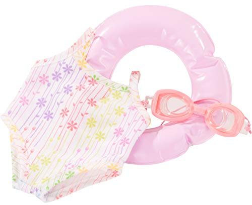 Götz 3403293 Summer Must Have Babypuppen Set - 3-teiliges Badeset für Babypuppen der Größe S (30-33 cm)