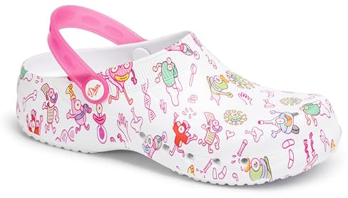 DIAN - EVA Enjoy 36, Zueco Sanitario Ultraligero de EVA sin Latex, Transpirable, Antibacteriano y Antideslizante, Correa Abatible, Planta de PU Forrada y Extraíble con Recuperación de Energía