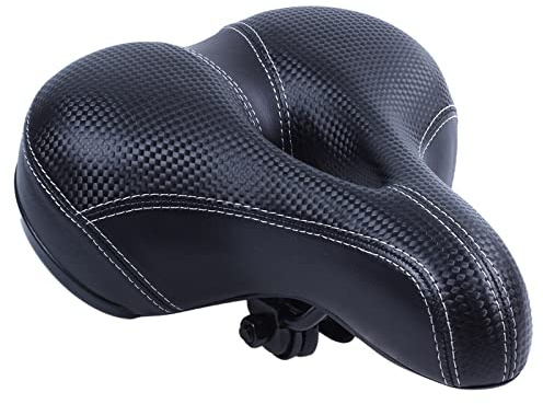 Bicicleta Ciclismo Big Bum Asiento de sillín Carretera MTB Bicicleta Almohadilla Ancha y Suave Cojín cómodo Asiento de Bicicleta Que Absorbe los Golpes para Mujeres/Hombres