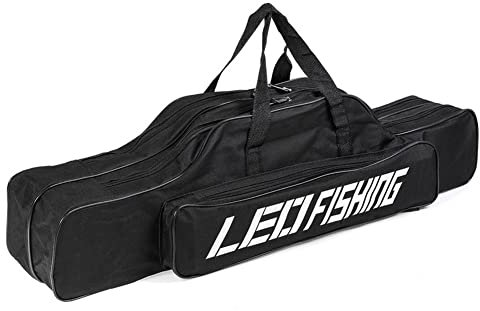 Faltbarer Angelkoffer | Multifunktionale faltbare Tasche für Angelgeräte,Zubehör zur Aufbewahrung von Angelgeräten, wasserdichte Tragetasche für Angelruten, Geschenke für Angelliebhaber Delr, 80CM