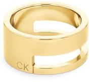 Calvin Klein Anillo para Mujer Colección GEOMETRIC ESSENTIALS de Acero inoxidable y oro amarillo