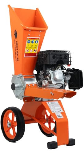 Forest Master FM6DD-ADJ 6hp Petrol Wood Chipper with Spare Blades – Rotatable Hopper, Direct Drive, Compact & Portable – Chips up to 50mm (2) – Enhanced Anti-Blocking System