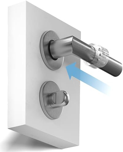 galace Set di 4 fermaporta trasparenti per maniglia della porta, fermaporta per protezione contro le macchie, maniglia della porta e chiusura per finestra