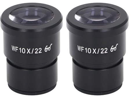 Garosa Oculaire du Microscope, Oculaire de 10x Large sur Le Terrain avec Interface de Montage de 30 Mm, pour la Plupart des Microscopes, des Lentilles Optiques Premium et Un Boîtier en
