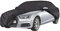 Walser Premium Autoplane Indoor Soft, atmungsaktive Vollgarage Innenanwendung, staubdichte Abdeckplane Überwinterung, Autoschutzdecke Größe 6, Schwarz, Größe 6: 4,0-4,6m x 1,7m (L x H)