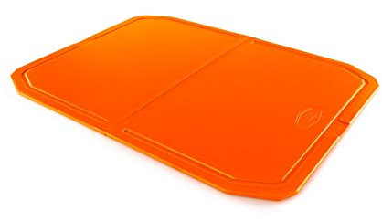 GSI Outdoors Folding Cutting Board Faltbares Schneidebrett, Orange/Abendrot im Zickzackmuster (Sunset Chevron), Einheitsgröße