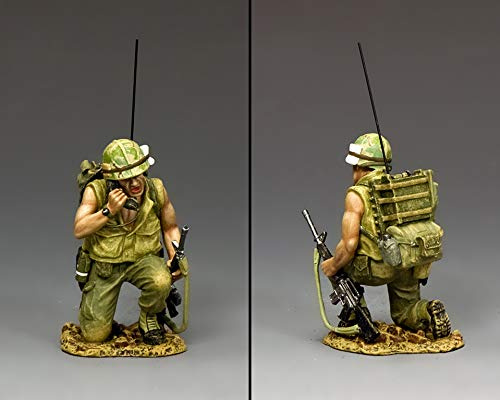 King & Country Toy Soldiers Vietnam VN001 U.S. Marine PRC-77 Radio Operator 1:30 Scale Pewter