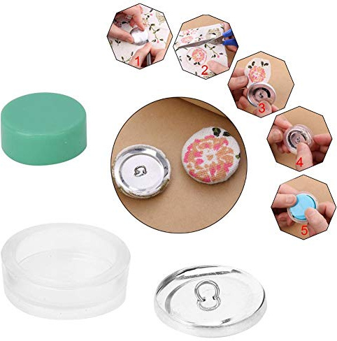 Bouton A Recouvrir, Bouton A Recouvrir Pour Capitonnage Badge Personnalise Boutons Couvre Bouton Chemise 30mm c en Tissu Kit de Boutons de Couverture DIY Artinat Fait à la Main