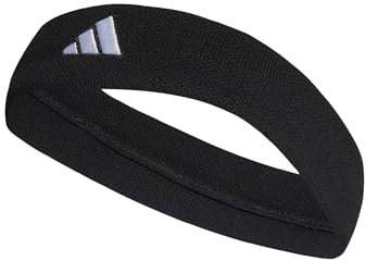 adidas Unisex Tennis Headband, Black/White, XS