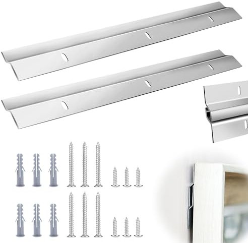 Z Klemmen Z Klemmen zum Aufhängen 30cm Sicher Aufhängungssystem 2Stk Wiederverwendbar Bilderaufhänger Ineinandergreifende Zuverlässig für Schwere Rahmen Bettkopfteil Spiegel Rack Kunstgalerie