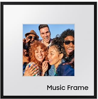 SAMSUNG LS60D Music Frame Smart Speaker with Dolby Atmos Audio, Q-Symphony, Customizable Design, Wide Range Sound, Wireless Wi-Fi and Bluetooth Music Streaming, HW-LS60D/ZA