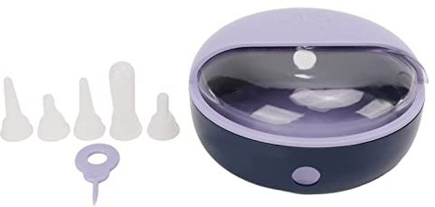 Pissente Mangeoire à Tétine pour Nouveau-né, Chaton, Chiot, Nouveau-né, en Silicone, pour Chien, Chat, Bionique, Bol à Lait d'alimentation Automatique pour Chatons, Chiots, Lapins (Purple)