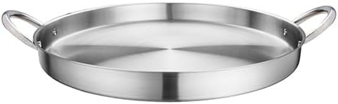 Mexican Style Extra Large Stainless steel flat surface Round Redondo Comal Roaster 22 inches Two Handles