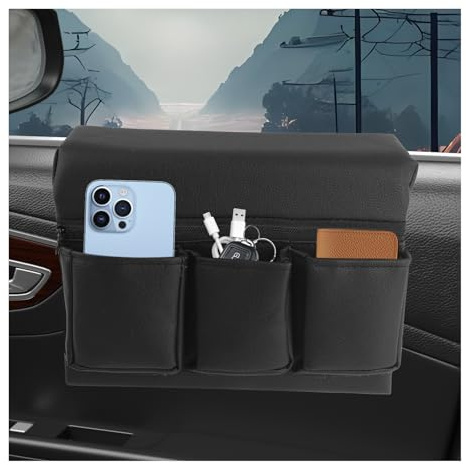 Figpade Car Armrest Storage Box for Window,Multi-Function Car Window Armrest Organizer with Multiple Storage Pockets,Arm Rest Organizer Cars Windows for Armrests and Increasing Storages