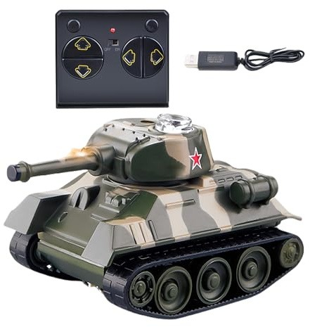 Radiostyrd Tank Fjärrstyrd Realistisk Interaktiv | Realistisk fordonsleksak STEM-Lärande Aktiviteter För Barn Flickor Utomhus Vardagsrum Sovrum TrädFamiljespelkvällar