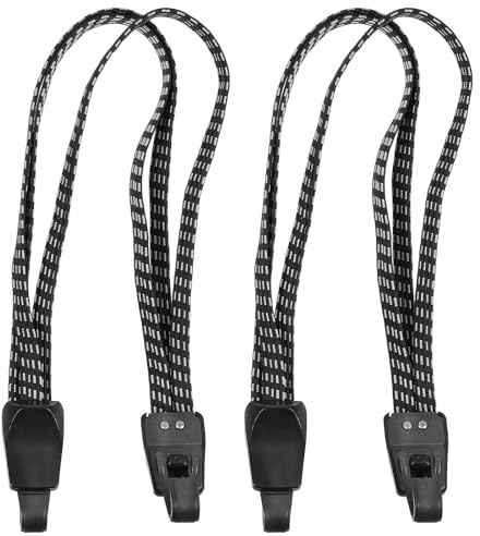 2 Sangles de Maintien Arrière Élastiques pour Bagages, Plastique Caoutchouc | Courroie de Tension, Lot de 2 Pièces, pour Coffre et Charges Très Lourdes