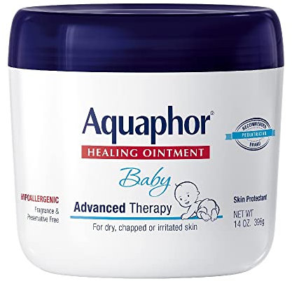 Aquaphor Baby Healing Ointment for Dry or Cracked Skin, Jar - 14 Oz