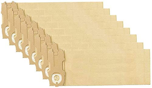 Vorwerk Folletto Sacchetti per Aspirapolvere, 8 Sacchetti, Compatibili con VK120, VK121, VK122, Materiale Carta e Plastica