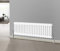 NRG 300 X 1010 mm Gloss White 2 Column Radiators Horizontal Central Heating Cast Iron Rads for Bathroom Living Room and Kitchen
