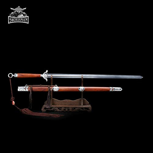 GLW Sword Boutique Handmade Rosewood Full Tang Stainless Steet Training Tai Chi Sword Chinese Sword Sharp Blade