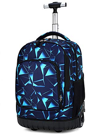 Dreneco School Bags for Boys Grils with Wheels, Rucksack for School Childrens, Luggage on Wheels Kids Trolley Backpack Rolling Children's Backpacks