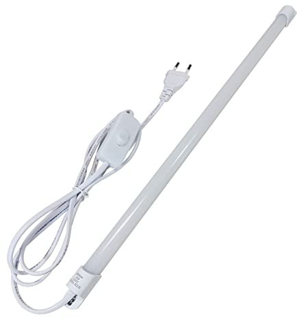 STBTECH LED Unterbauleuchte Küche 230V, 43cm Lichtleiste mit Stecker und Schalter, LED Leiste 6W, 500lm, Unterschrankleuchten für küche Arbeitsplatte Theke Schrank, KaltesWeiß 6000K