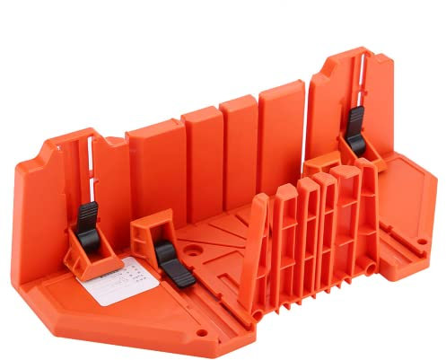 Scatola per mitra da taglio, a mano per legno accurata multifunzione antiscivolo con morsetto per fai da te per lavori architettonici