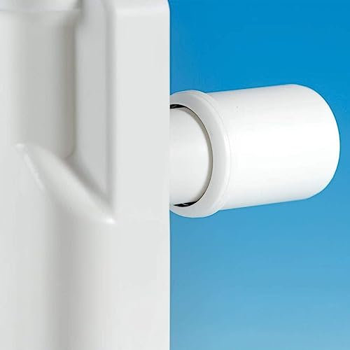 SOTECH Adaptador de salida de sifón de 40 a 50 mm, blanco, adaptador de tubería HT