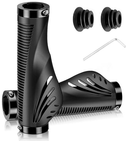 Ergonomische Fahrradgriffe für 22,2mm Lenker-MTB Lenkergriffe Anti-Rutsch mit Dual Lock Design- Passend für Trekkingrad/Mountainbike/Rennrad