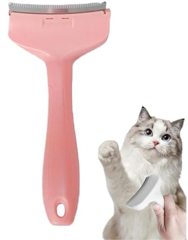 Pettine depilatorio a V per animali domestici, strumenti depilatori per animali domestici, adatto a cani e gatti, per pettinare facilmente peli lunghi e corti.