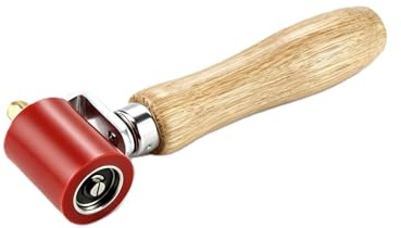 Uadme Rullo Pressore Silicone, 40mm Rullo di Saldatura, Resistente Alle Alte Temperature, Professionale Rulli a Pressione Manuale, per la Saldatura di Tetti in PVC (Rosso)